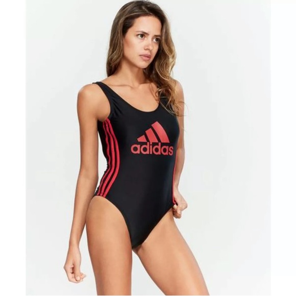 Adidas Logo One-Piece Swimsuit - Picture 4 of 5